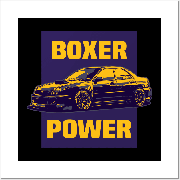 Boxer Engine Subie Bugeye JDM Sport Car Wall Art by JDM-Rey